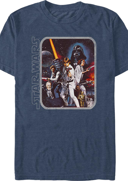 Framed Episode IV Poster Star Wars T-Shirt - main product image