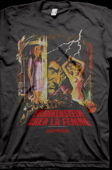 Frankenstein Created Woman Hammer Films T-Shirt