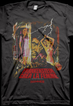 Frankenstein Created Woman Hammer Films T-Shirt