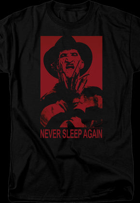 Freddy Krueger Never Sleep Again Nightmare On Elm Street T-Shirt