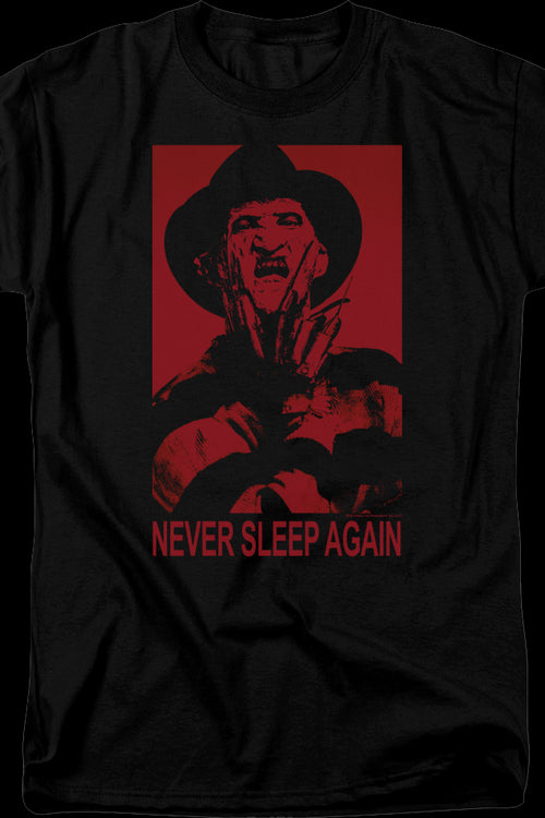 Freddy Krueger Never Sleep Again Nightmare On Elm Street T-Shirtmain product image