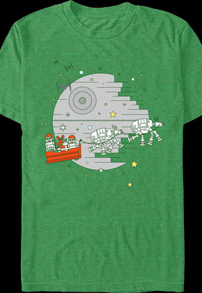 Galactic Empire Christmas Sleigh Star Wars T-Shirt