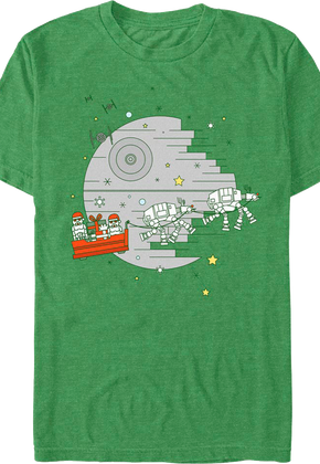 Galactic Empire Christmas Sleigh Star Wars T-Shirt