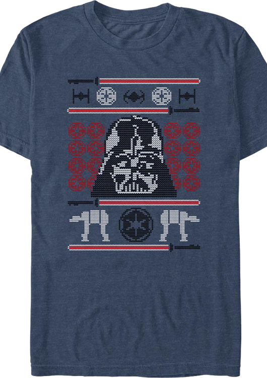 Galactic Empire Faux Ugly Sweater Star Wars T-Shirt - main product image