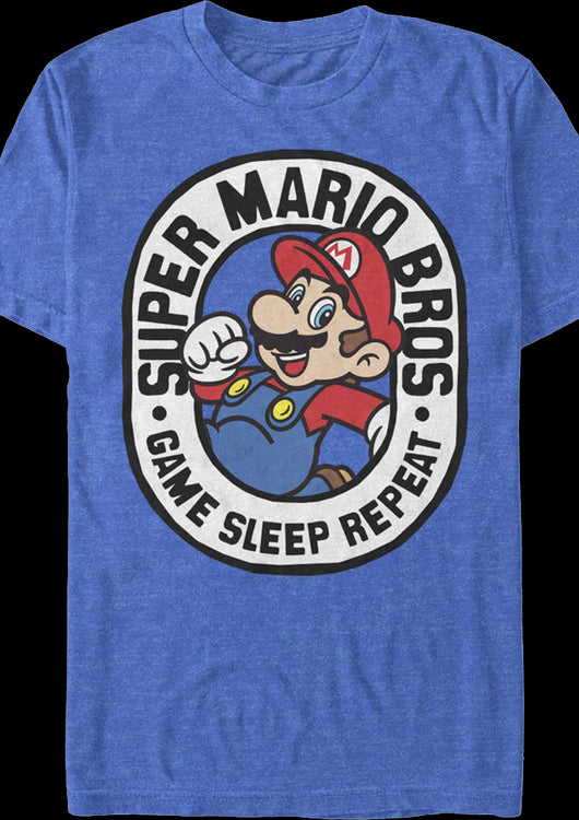 Game Sleep Repeat Super Mario Bros. Nintendo T-Shirt - main product image