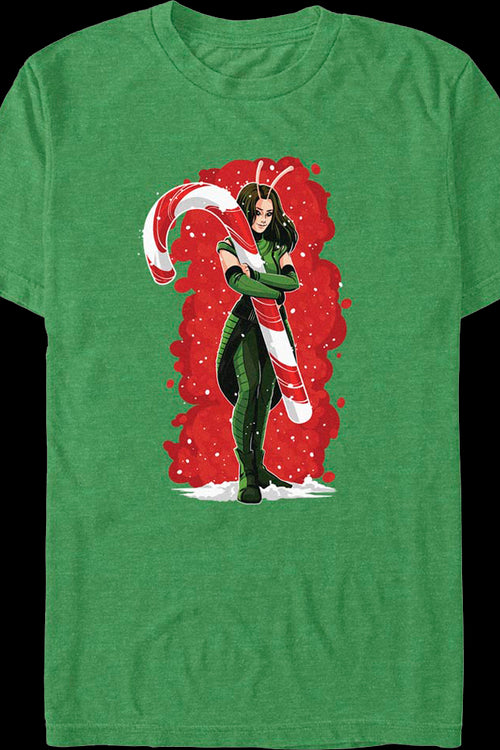 Mantis Candy Cane Guardians Of The Galaxy Marvel Comics T-Shirtmain product image