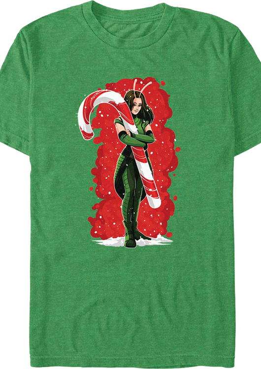 Mantis Candy Cane Guardians Of The Galaxy Marvel Comics T-Shirt - main product image
