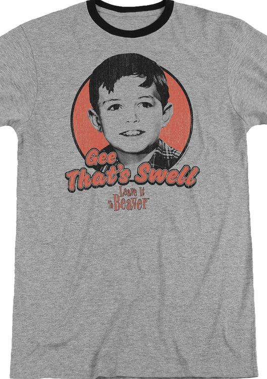 Gee That's Swell Leave It To Beaver Ringer Shirt - main product image