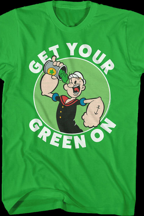 Get Your Green On Popeye T-Shirtmain product image