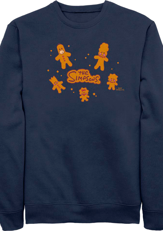 Gingerbread Cookies Simpsons Sweatshirt - main product image