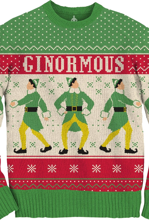 Ugly Knit Ginormous Elf Christmas Sweatermain product image