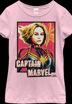 Girls Captain Marvel Shirt