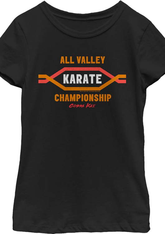 Girls Youth All Valley Karate Championship Cobra Kai Shirt - main product image