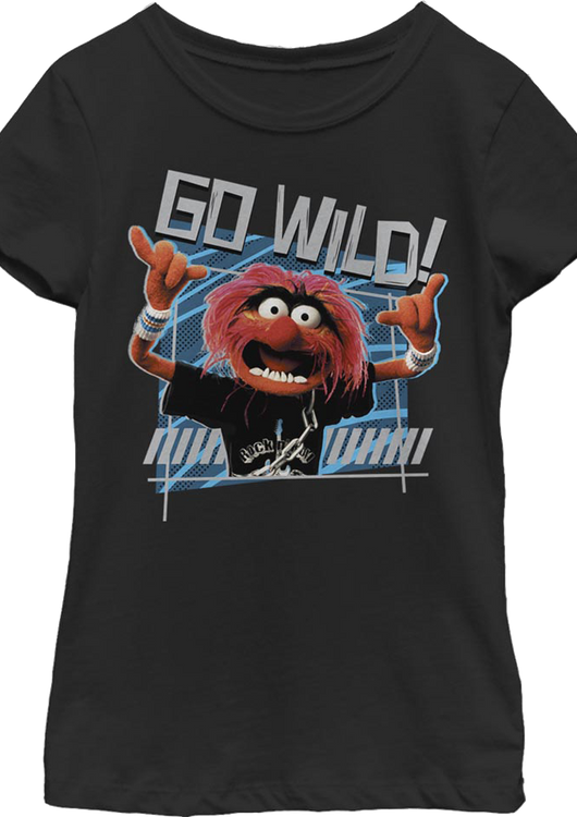Girls Youth Animal Go Wild Muppets Shirt - main product image