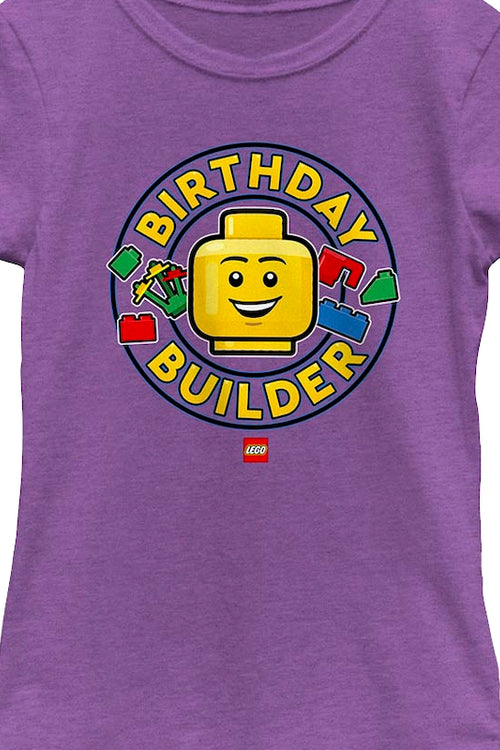 Girls Youth Birthday Builder Lego Shirtmain product image