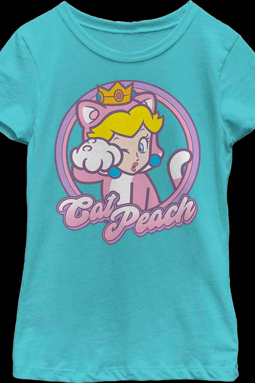 Girls Youth Cat Peach Super Mario Bros. Shirtmain product image