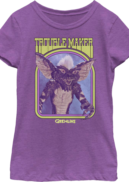 Girls Youth Troublemaker Gremlins Shirt - main product image