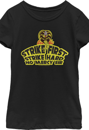 Girls Youth Way Of The Fist Cobra Kai Shirt
