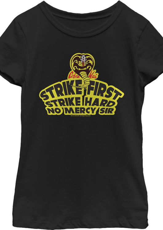 Girls Youth Way Of The Fist Cobra Kai Shirt - main product image