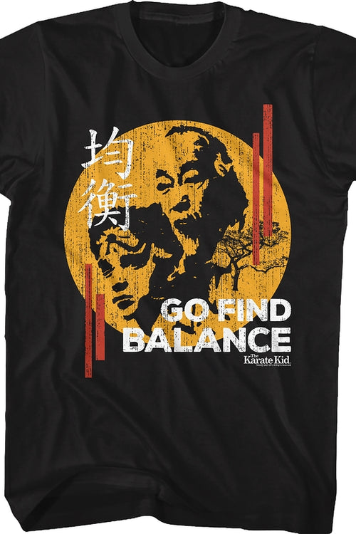Go Find Balance Karate Kid T-Shirtmain product image