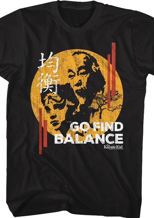 Go Find Balance Karate Kid T-Shirt - main product image