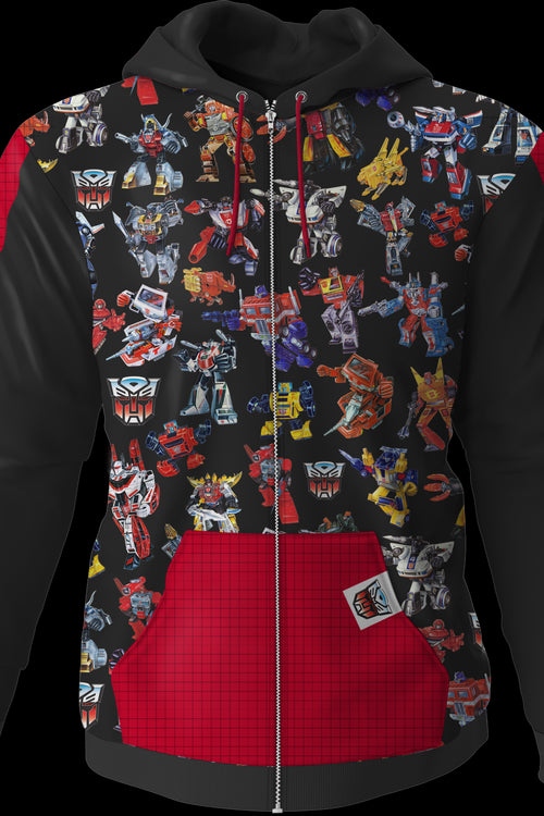 Striped Autobots Transformers Hoodiemain product image