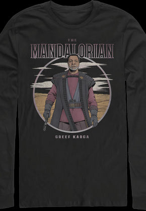 Greef Karga Illustration The Mandalorian Star Wars Long Sleeve Shirt