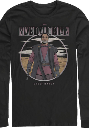 Greef Karga Illustration The Mandalorian Star Wars Long Sleeve Shirt
