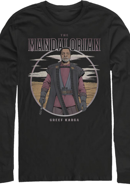 Greef Karga Illustration The Mandalorian Star Wars Long Sleeve Shirt - main product image