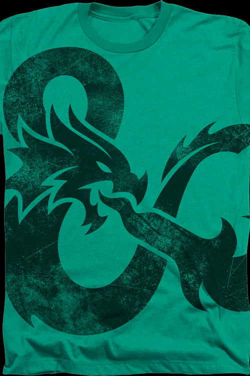 Green Big Print Logo Dungeons & Dragons T-Shirtmain product image