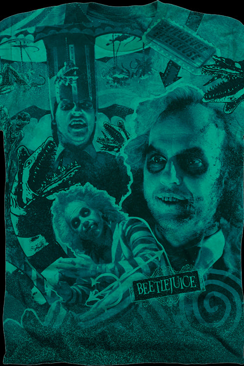 Green Collage Beetlejuice T-Shirtmain product image