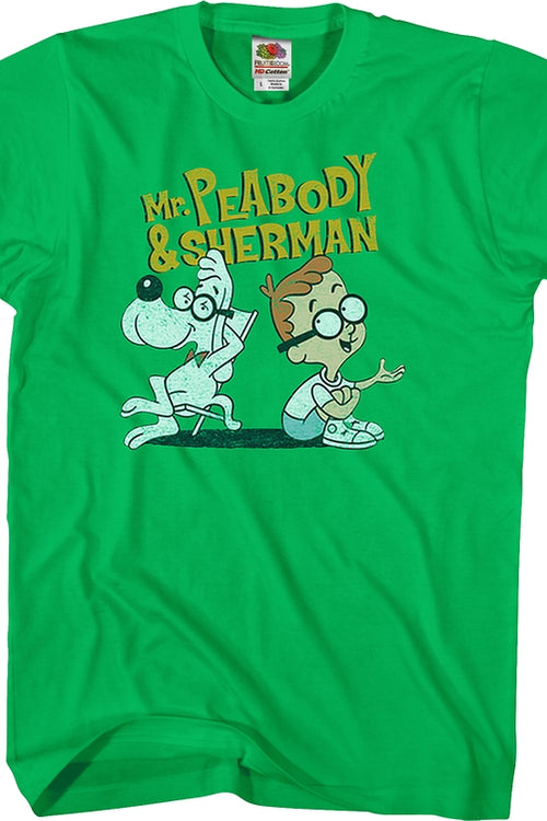 Green Mr. Peabody and Sherman T-Shirtmain product image