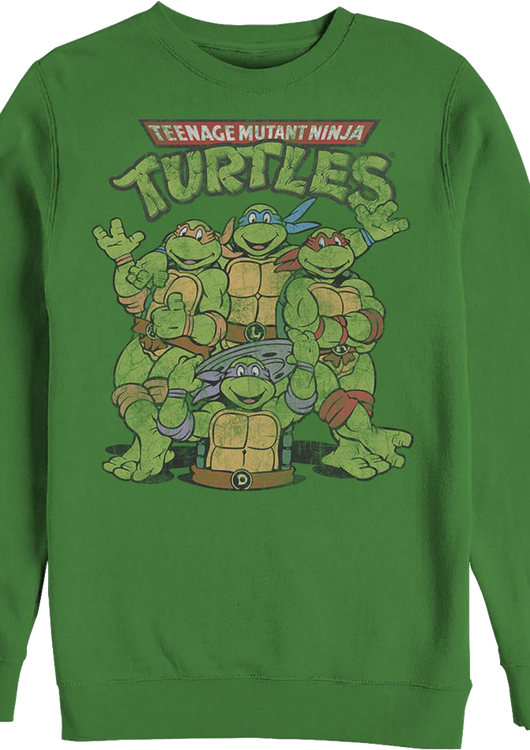 Green Teenage Mutant Ninja Turtles Sweatshirt - main product image