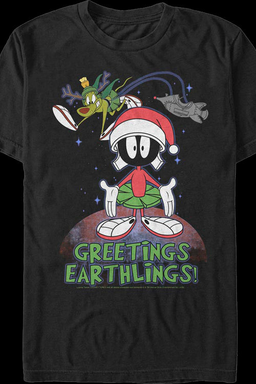 Greetings Earthlings Marvin The Martian Looney Tunes T-Shirtmain product image