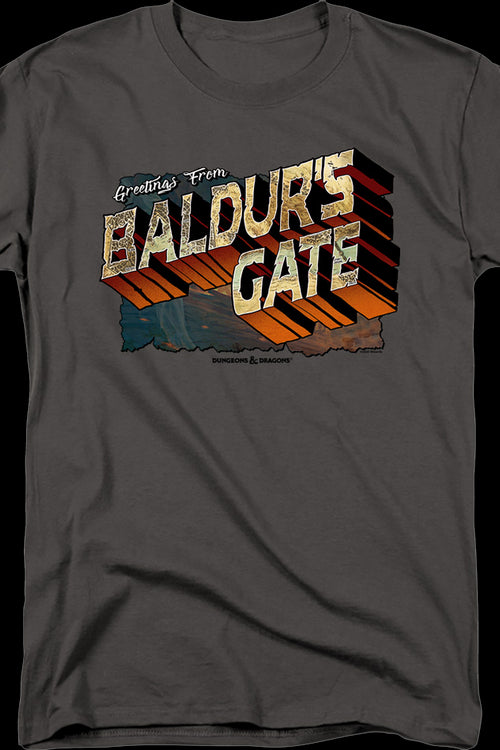Greetings From Baldur's Gate Dungeons & Dragons T-Shirtmain product image