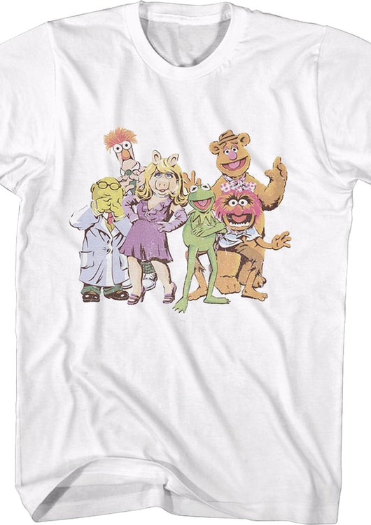 White Group Picture Muppets T-Shirt - main product image