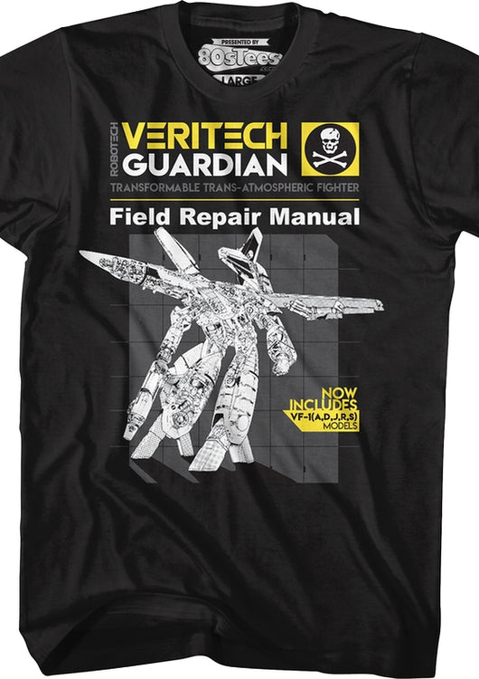 Guardian Field Repair Manual Robotech T-Shirt - main product image