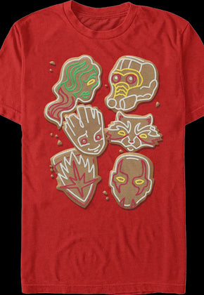 Guardians Of The Galaxy Christmas Cookies Marvel Comics T-Shirt