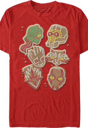 Guardians Of The Galaxy Christmas Cookies Marvel Comics T-Shirt