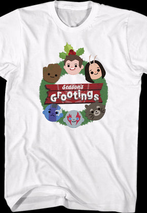 Season's Grootings Guardians Of The Galaxy Marvel Comics T-Shirt