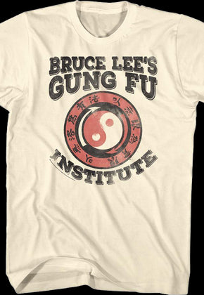 Gung Fu Institute Logo Bruce Lee T-Shirt