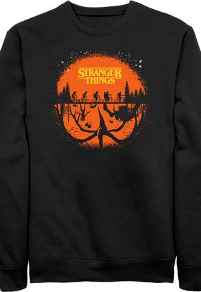 Halloween Silhouettes Stranger Things Sweatshirt