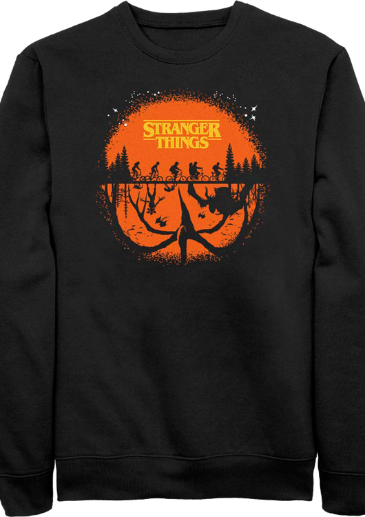 Halloween Silhouettes Stranger Things Sweatshirt - main product image
