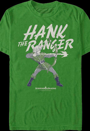 Hank The Ranger Action Pose Dungeons & Dragons T-Shirt
