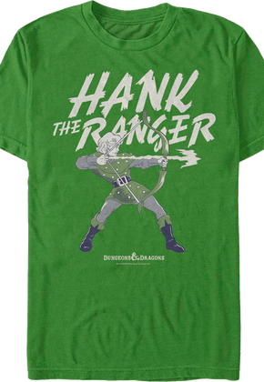 Hank The Ranger Action Pose Dungeons & Dragons T-Shirt