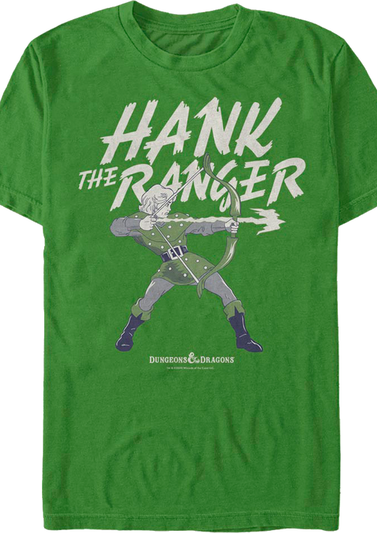 Hank The Ranger Action Pose Dungeons & Dragons T-Shirt - main product image