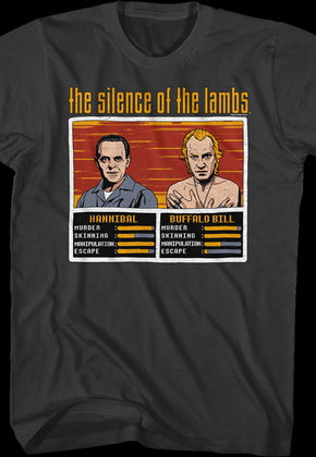 Hannibal And Buffalo Bill Video Game Silence Of The Lambs T-Shirt