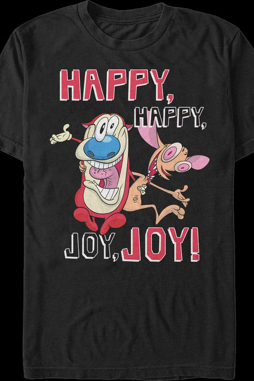 Happy Happy Joy Joy Ren and Stimpy T-Shirtmain product image