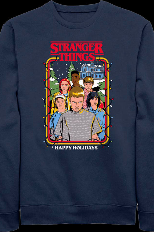 Happy Holidays Stranger Things Sweatshirtmain product image