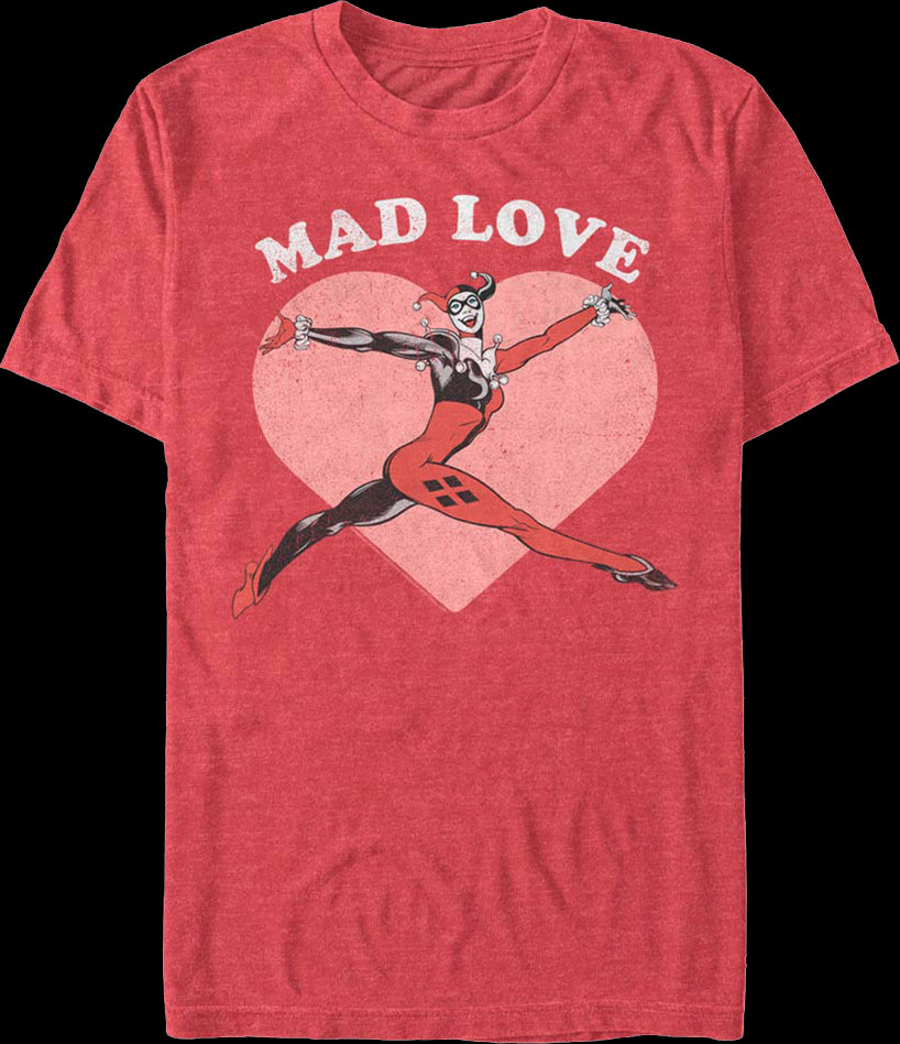 Harley Quinn Mad Love DC Comics T Shirt